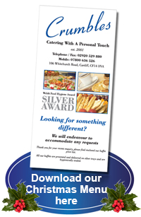 Crumbles Christmas menu 2025
